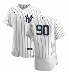 Men New York Yankees 90 Estevan Florial Men Nike White Navy Home 2020 Flex Base Player MLB Jersey