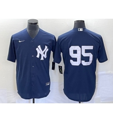 Men New York Yankees 95 Oswaldo Cabrera Navy Stitched Jersey