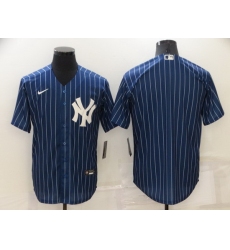 Men New York Yankees Blank Navy Cool Base Stitched jersey