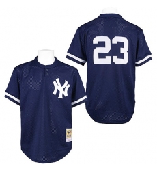 Men New York Yankees Don Mattingly Mitchell & Ness Cooperstown Navy Blue MLB Jersey