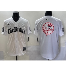 Men New York Yankees Team Big Logo White  27Gothic Legacy Edition 27 Vapor Premier Limited Stitched Baseball Jersey 001