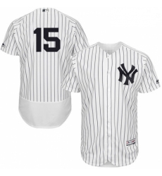 Mens Majestic New York Yankees 15 Thurman Munson White Home Flex Base Authentic Collection MLB Jersey