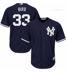 Mens Majestic New York Yankees 33 Greg Bird Replica Navy Blue Alternate MLB Jersey