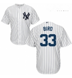 Mens Majestic New York Yankees 33 Greg Bird Replica White Home MLB Jersey