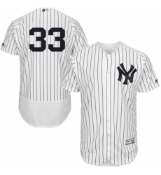 Mens Majestic New York Yankees 33 Greg Bird White Home Flex Base Authentic Collection MLB Jersey