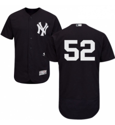 Mens Majestic New York Yankees 52 CC Sabathia Navy Blue Alternate Flex Base Authentic Collection MLB Jersey