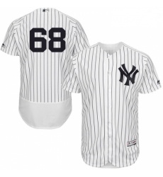 Mens Majestic New York Yankees 68 Dellin Betances White Home Flex Base Authentic Collection MLB Jersey