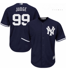 Mens Majestic New York Yankees 99 Aaron Judge Replica Navy Blue Alternate MLB Jersey