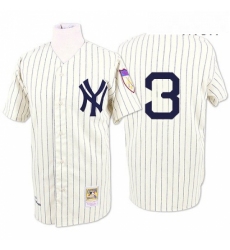 Mens Mitchell and Ness 1929 New York Yankees 3 Babe Ruth Authentic White Throwback MLB Jersey