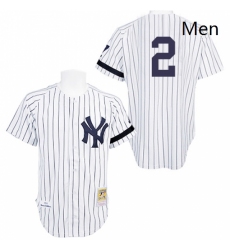 Mens Mitchell and Ness Practice New York Yankees 2 Derek Jeter Authentic White Throwback MLB Jersey