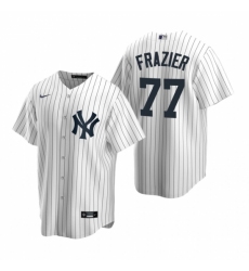Mens Nike New York Yankees 77 Clint Frazier White Home Stitched Baseball Jersey