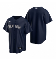 Mens Nike New York Yankees Blank Navy Alternate Stitched Baseball Jersey