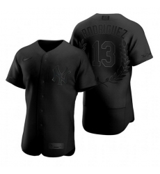 Yankees 13 Alex Rodriguez Black Nike Flexbase Fashion Jersey