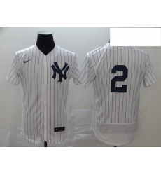 Yankees 2 Derek Jeter White 2020 Nike Flexbase Jersey