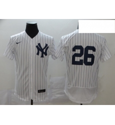 Yankees 26 DJ LeMahieu White 2020 Nike Flexbase Jersey