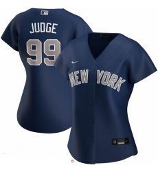 New York Yankees 99 Aaron Judge Nike Women Alternate 2020 MLB Player Jersey Navy