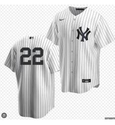 Women New York Yankees Ben Rice #22 White Jersey No Name