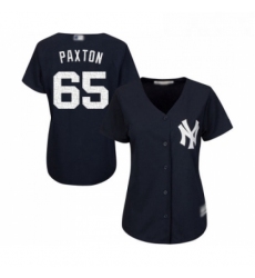 Womens New York Yankees 65 James Paxton Authentic Navy Blue Alternate Baseball Jersey 