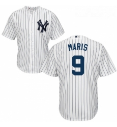 Youth Majestic New York Yankees 9 Roger Maris Replica White Home MLB Jersey