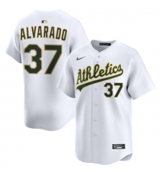 Men Athletics Nike Home Limited Custom Jersey White Alvarado Elvis 37 Men Athletics Nike Home Limited Custom Jersey White Alvarado Elvis 37