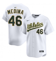 Men Athletics Nike Home Limited Custom Jersey White Medina Luis 46 Men Athletics Nike Home Limited Custom Jersey White Medina Luis 46