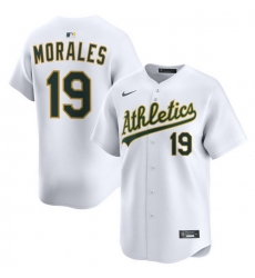 Men Athletics Nike Home Limited Custom Jersey White Morales Luis 19 Men Athletics Nike Home Limited Custom Jersey White Morales Luis 19