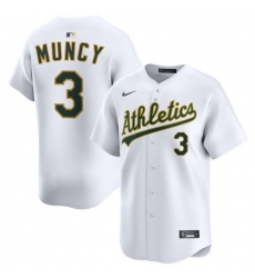 Men Athletics Nike Home Limited Custom Jersey White Muncy Max 3 Men Athletics Nike Home Limited Custom Jersey White Muncy Max 3