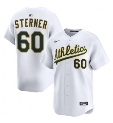 Men Athletics Nike Home Limited Custom Jersey White Sterner Justin 60