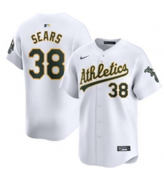 Men Oakland Athletics 38 JP Sears White Home Limited Stitched Jersey