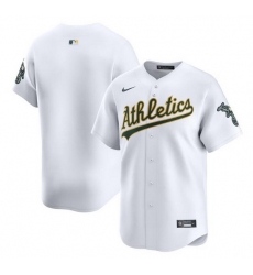 Men Oakland Athletics Blank White Home Limited Stitched Jersey