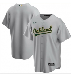 Men Oakland Athletics Nike Gray Blank Jersey