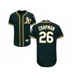 Mens Oakland Athletics 26 Matt Chapman Green Alternate Flex Base Authentic Collection Baseball Jersey