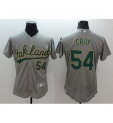 Men's Oakland Athletics #54 Sonny Gray Grey Flexbase Collection Stitched Baseball Jersey