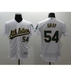 Men's Oakland Athletics #54 Sonny Gray White Flexbase Collection Stitched Baseball Jersey