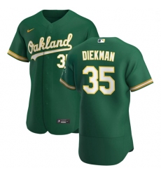 Oakland Athletics 35 Jake Diekman Men Nike Kelly Green Alternate 2020 Authentic Player MLB Jersey