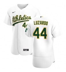 Oakland Athletics 44 Jesus Luzardo Men Nike White Home 2020 Authentic Player MLB Jersey