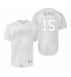 Oakland Athletics Homer Bailey Homer White 2019 Players Weekend MLB Jersey