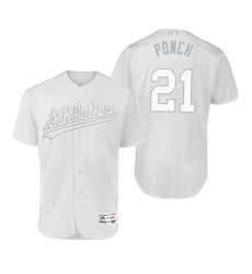 Oakland Athletics Marco Estrada Ponch White 2019 Players Weekend MLB Jersey