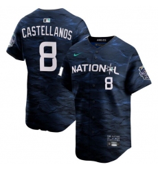 Men Philadelphia Phillies 8 Nick Castellanos Royal 2023 All Star Cool Base Stitched Jersey