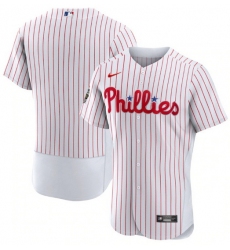 Men Philadelphia Phillies Blank White 2022 World Series Flex Base Stitched Baseball Jersey
