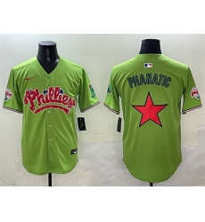 Men Philadelphia Phillies Light Green Phanatic Limited Stitched Jersey