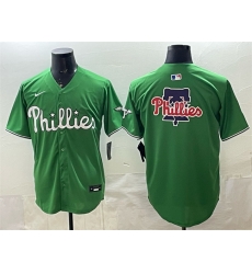 Men Philadelphia Phillies Team Big Logo Green Limited Stitched Jersey Men Philadelphia Phillies Team Big Logo Green Limited Stitched Jersey