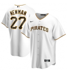 Men Pittsburgh Pirates 27 Kevin Newman White Cool Base Stitched jersey