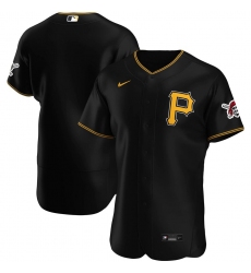 Men Pittsburgh Pirates Men Nike Black Alternate 2020 Flex Base Logo Team MLB Jersey