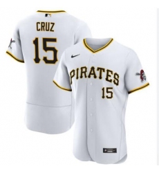 Men Pittsburgh Pirates Oneil Cruz #15 Nike White Stitched MLB Jersey