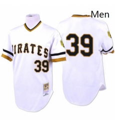 Mens Mitchell and Ness 1971 Pittsburgh Pirates 39 Dave Parker Replica White Throwback MLB Jersey