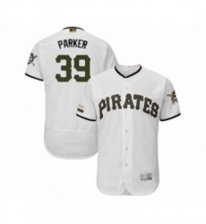 Mens Pittsburgh Pirates 39 Dave Parker White Alternate Authentic Collection Flex Base Baseball Jersey