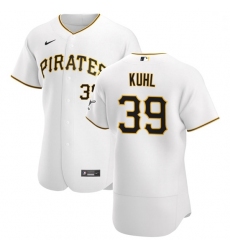 Pittsburgh Pirates 39 Chad Kuhl Men Nike White Home 2020 Authentic Player MLB Jersey
