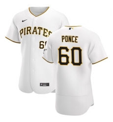 Pittsburgh Pirates 60 Cody Ponce Men Nike White Home 2020 Authentic Player MLB Jersey