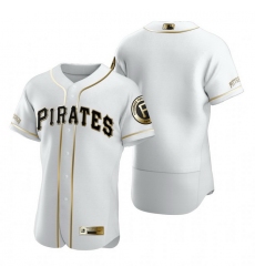 Pittsburgh Pirates Blank White Nike Mens Authentic Golden Edition MLB Jersey
